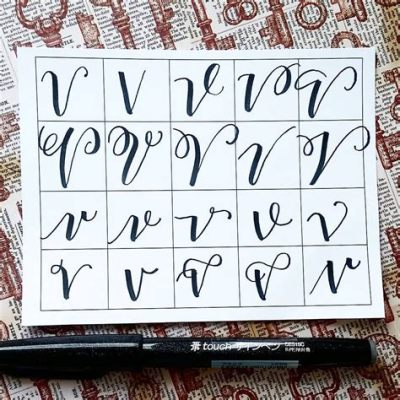 How to Make a Cursive V: An Artistic Exploration