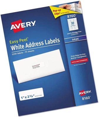 how to print avery 8160 labels from excel with some tips on label design